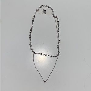 Silver double layer necklace BRAND NEW WITH TAGS